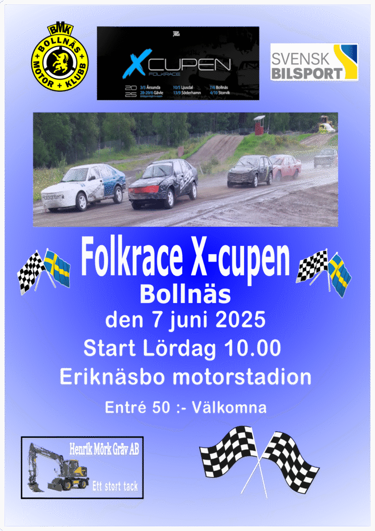 Folkrace x-cupen 7 juni 2025